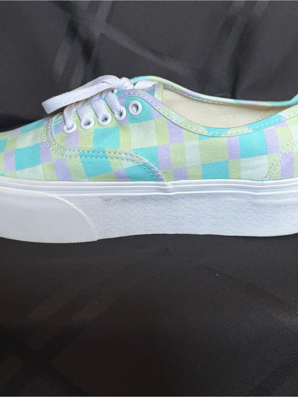 VANS Authentic Platform Shoes Pastel Picnic Multi Canvas Women’s Size 8.5 - Picture 4 of 9